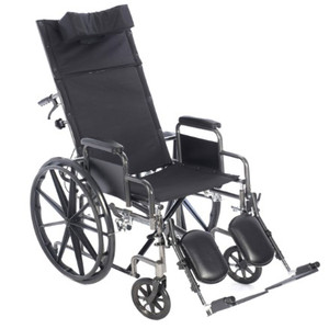 WHEELCHAIR 20IN RECLINING DET DESK ARMS ELR 500LB CAP (EA) [500-WC20DE-REC]