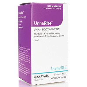 BANDAGES CONFORMING UNNA BOOT ZINC OXIDE LF NS 4IN X 10YD (12/CS) [500-UNNA4]