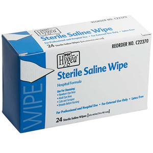 CLEANSERS WOUND NACL/SALINE WIPES DISP ST 3IN X 4IN (24/BX 24BX/CS) [500-WC34]