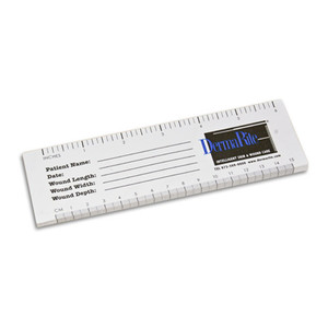 DEVICE MEASURING WOUND DISP 14CM (50SH/PAD) [702-F314-RULER]