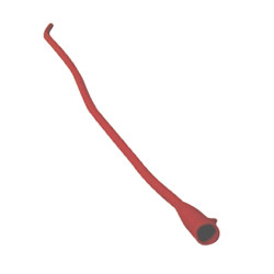 CATHETERS URETHRAL DISP ST INTERMITTENT RED RUBBER LATEX COUDE TIEMANN ORANGE TIP 16FR BARD (12/CS) [BU010116]