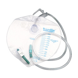DRAINAGE BAGS W/ANTI-REFLUX DRIP CHAMBER DISP LF 2000ML BARD (20/CS) [BU154002]