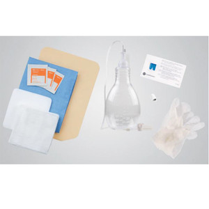 KITS/TRAYS DRAINAGE W/BOTTLE & ACCESSORIES ST 500ML DENVER BIOMED PLEURX (10/CS) [BD50-7500B]