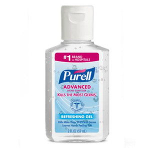 SANITIZERS HAND ETHYL ALCOHOL GEL 70% 2OZ FLIP TOP PURELL ADVANCED (24/CS) [GJ9605-24]