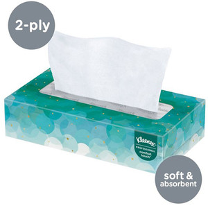 TISSUE FACIAL DISP 2PLY KLEENEX (100/BX 36BX/CS) [KC21400]
