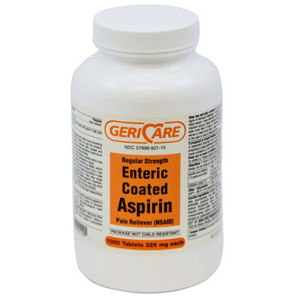 ANALGESICS ASPIRIN 325MG TABLETS ENTERIC COATED (1000/BTL 12/CS) [PH013]