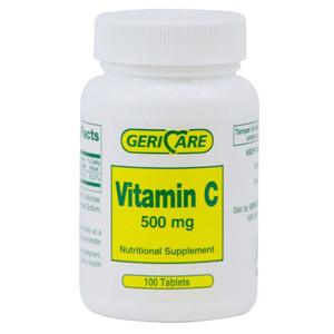 SUPPLEMENTS VITAMINS C 500MG TABLETS MADE USA (200/BTL 24/CS) [PH055]