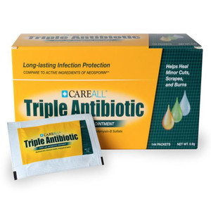 OINTMENTS ANTIBIOTIC TRIPLE 0.9GM PKT COMPARE TO NEOSPORIN (144PKT/BX 12BX/CS) [PH068]