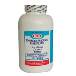 ANTACIDS SODIUM BICARBONATE 650MG TABLETS MADE USA (1000/BTL 12/CS) [PH165]