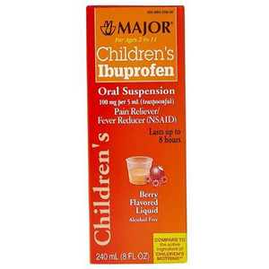 ANALGESICS IBUPROFEN 100MG LIQUID F/CHILDREN 8OZ BTL COMPARE TO CHILDRENS MOTRIN MADE USA (24/CS) [PH173]