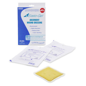 DRESSINGS IMPREGNATED HYDROGEL GAUZE LF ST 4IN X 4IN ELASTO GEL (5/BX 20BX/CS) [SWDR-8000]