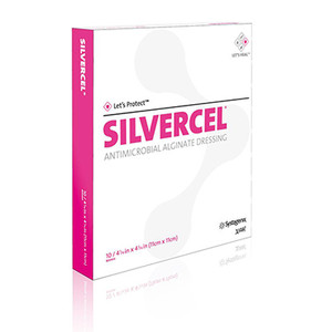 DRESSINGS CONTACT ALGINATE W/SILVER NON-ADH LF ST 4.25IN X 4.25IN SILVERCEL (10/BX 5BX/CS) [JJ800404]
