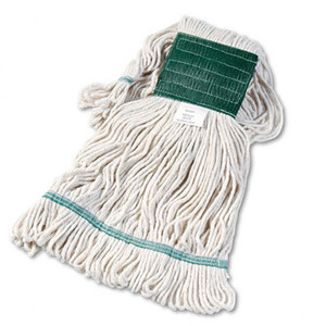 MOPS HEADS LOOPED END BLENDED SUPER LOOP 4-PLY MD WHITE (12/CS) [UNS502WH]