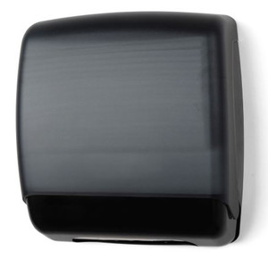 DISPENSERS PAPER TOWEL MINI MULTIFOLD / C-FOLD TRANSPARENT BLACK (6/CS) [500-UTDMF]