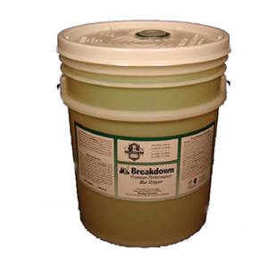 CLEANERS FLOOR STRIPPER ALL TYPES WAX NON-AMM 4-64:1 DIL 5 GAL BREAKDOWN MADE USA (5GAL/PL) [500-ESF02-P5]