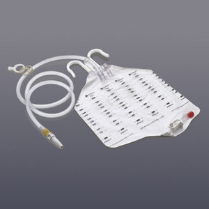 DRAINAGE BAGS W/ANTI REFLUX DRIP CHAMBER DISP 2000ML HOLLISTER (20/BX 10BX/CS) [HOL9839]