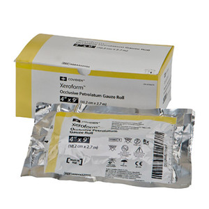 DRESSINGS IMPREGNATED PETROLEUM GAUZE NON-ADH LF ST 4IN X 3YD ROLL XEROFORM (6/BX 6BX/CS) [150-432000]