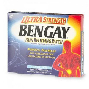 PATCH ANALGESICS PAIN RELIEF ULTRA STRENGTH BENGAY (4/BX 36BX/CS) [PH252]
