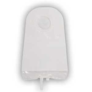 UROSTOMY PCH 2PC DRAIN PRE-SIZED W/FOLD-OVER TAP LF 10INL 1 1/2IN FLANGE TRANS SUR-FIT NATURA (10/BX 24BX/CS) [CVT4015-34]