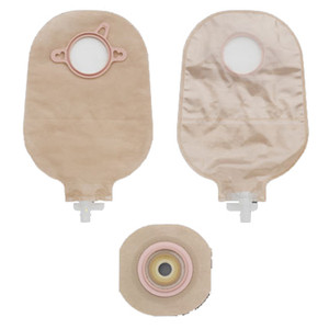 UROSTOMY PCH 2PC DRAIN PRE-SIZED W/ADAPTER LF 1 3/4IN FLANGE ULTRA CLEAR NEW IMAGE (10/BX 24BX/CS) [HOL18422]