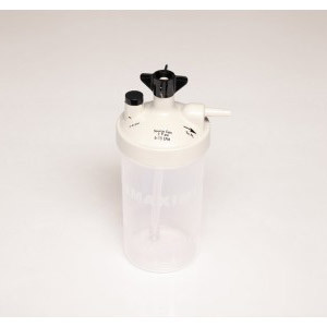 OXYGEN HUMIDIFICATION RESERVOIR BOTTLES EMPTY 6PSI 15LPM 350ML POP OFF VALVE HIGH FLOW BUBBLE DRY W/O BPA LF SUNMED (25/CS) [157-7900-0-25]