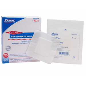 DRESSINGS NON-ADH ABS PADS ADH BORDER LF ST 4IN X 4IN W/2X2IN ISLAND (25/BX 8BX/CS) [600-6254-4S]