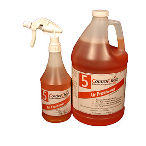 CLEANERS ODOR ELIMINATORS AIR FRESHENER 32:1 DIL FLORAL SCENT CONTROLCHEM #5 1 GAL MADE USA (4GAL/CS) [600-ESCC05-G4]
