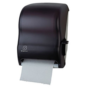 DISPENSERS PAPER TOWEL LEVER HARDWOUND ROLL COMPACT FITS 8IN TRANSPARENT BLACK (1/CS) [500-UTD08-LV]