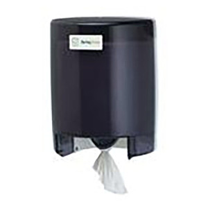 DISPENSERS PAPER TOWEL CENTERPULL HARDWOUND ROLL FITS 9IN X 9IN DIAM TRANSPARENT BLACK (1EA/CS) [500-UTD09-CP]