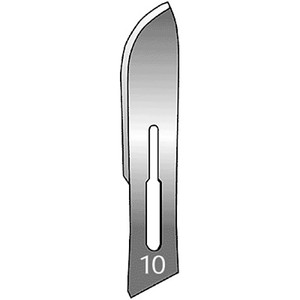 BLADES SURGICAL DISP ST CARBON STEEL #10 (100/BX) [228-06-3010]