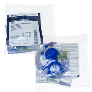 ENTERAL FEEDING SPIKE & 1000ML FLUSH BAG W/ANTI-FREE FLOW & SAFETY SCREW KANGAROO EPUMP (30/CS) [150-775100]