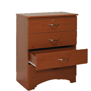DRESSER 4 DRAWER 29IN X 18IN 37IN OAK FINISH (EA) [500-DRS2-O]