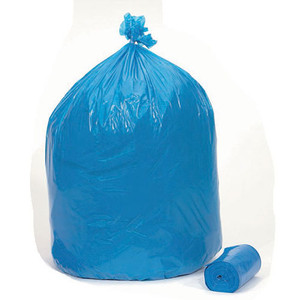CANS TRASH LINERS 44 GAL BLUE 40IN X 48IN LLD 1.3MIL MADE USA (10/RL 10RL/CS) [500-HXBL48-R]