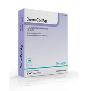 DRESSINGS COLLAGEN ALGINATE W/SILVER NON-ADH LF ST 2IN X 2IN AG MADE USA (10/BX) [600-6021-2AG]