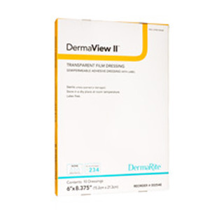 DRESSINGS FILM TRANS ADH FRAME STYLE LF ST 6.5IN X 8IN MADE USA (10/BX) [600-6259]