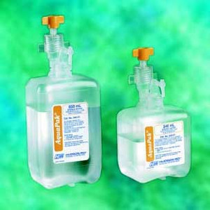 AEROSOL NEBULIZERS PREFILL BOTTLES ST WATER LG VOL W/ADAPTER LF 650ML AQUAPAK (10/CS) [122-HUD00640]