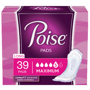 PADS BLADDER CONTROL GUARDS MAX ABS DISP LF 14IN WHITE POISE (39/PK 2PK/CS) [KC44561]