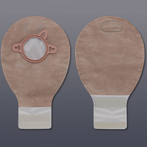 OSTOMY PCH 2PC DRAIN PRE-SIZED 1 3/4IN MINI BEIGE LOCK 'N ROLL NEW IMAGE (20/BX 24BX/CS) [HOL18282]