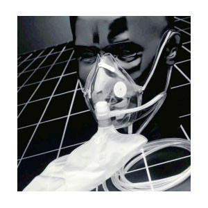 MASKS OXYGEN ADULT ELONGATED NONREBREATHER HIGH CONCENTRATION 750ML W/SAFETY BAG W/ 7FT CRIMP RESIST TUBING W/O BPA SUNMED (50/CS) [157-8130-7-50]