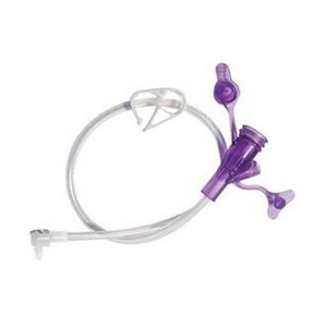 ENTERAL G-TUBE EXT SET Y-PORT RT ANGLE MEDPORT ONLY 12IN PURPLE ENFIT AMT MINI ONE (10/BX) [412-8-1255-H]