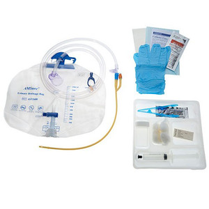 KITS/TRAYS PRECONNECTED FOLEY DISP ST SIL COATED LATEX 16FR 5CC COMPLIANCE SOLN (10/CS) [500-FCKIT1605S]
