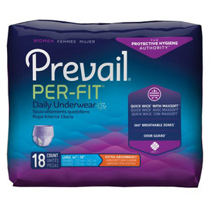 BRIEFS PULL UPS ADULT FEMALE STYLE MOD ABS DISP LF 44-58IN LG LAVENDER WOMENS PERFIT MADE USA (18/PK 4PK/CS) [009-PFW513]