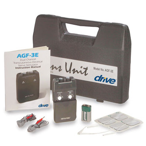 TENS UNIT ANALOG DUAL CHANNEL ECONOMY W/CASE (EA) [482-AGF-3E]