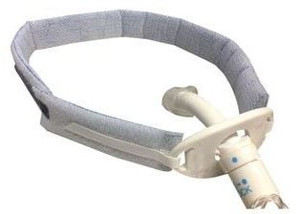 TRACHEOSTOMY TUBE TIES HOLDERS SOFT FOAM COLLAR VELCRO LF 2-PC 0.75IN FITS UP TO 9IN NEONATAL/PEDIATRIC COMPLIANCE (10/BX) [600-TT42]