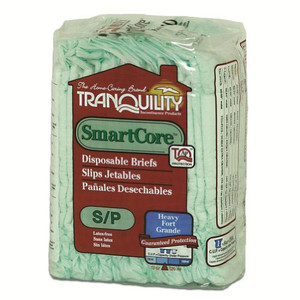 BRIEFS DIAPERS ADULT HVY ABS DISP LF 24-32IN SM GREEN SMARTCORE MADE USA (10/PK 10PK/CS) [149-2311]