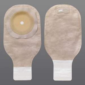 OSTOMY PCH 1PC DRAIN CUT-TO-FIT 2 1/2IN W/TAPE BEIGE PREMIER (10/BX 24BX/CS) [HOL8181]
