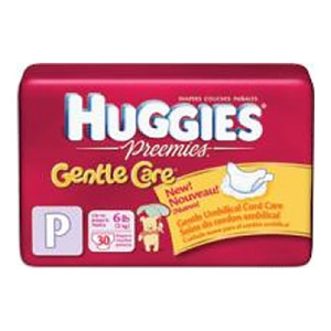 BRIEFS DIAPERS BABY PREEMIE DISP LF UP TO 6LBS WHITE LITTLE SNUGGLER HUGGIES (30/PK 6PK/CS) [KC67330]