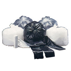CANS TRASH LINERS 40-45 GAL CLEAR 40IN X 46IN LLD 1.5MIL MADE USA (100/CS) [500-46XXC]
