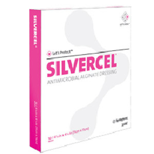 DRESSINGS CONTACT ALGINATE W/SILVER NON-ADH LF ST 1IN X 12IN SILVERCEL (5/BX 5BX/CS) [JJ800112]