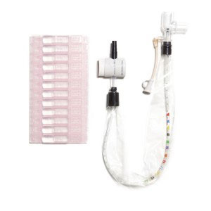 KITS/TRAYS SUCTION TRACH CLOSED SYSTEM NEONATAL/PEDIATRIC ELBOW 10FR 16IN WET PAK KIMVENT (20/CS) [018-8215]